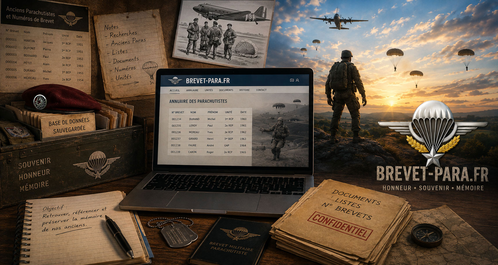 Histoire du site brevet-para.fr
